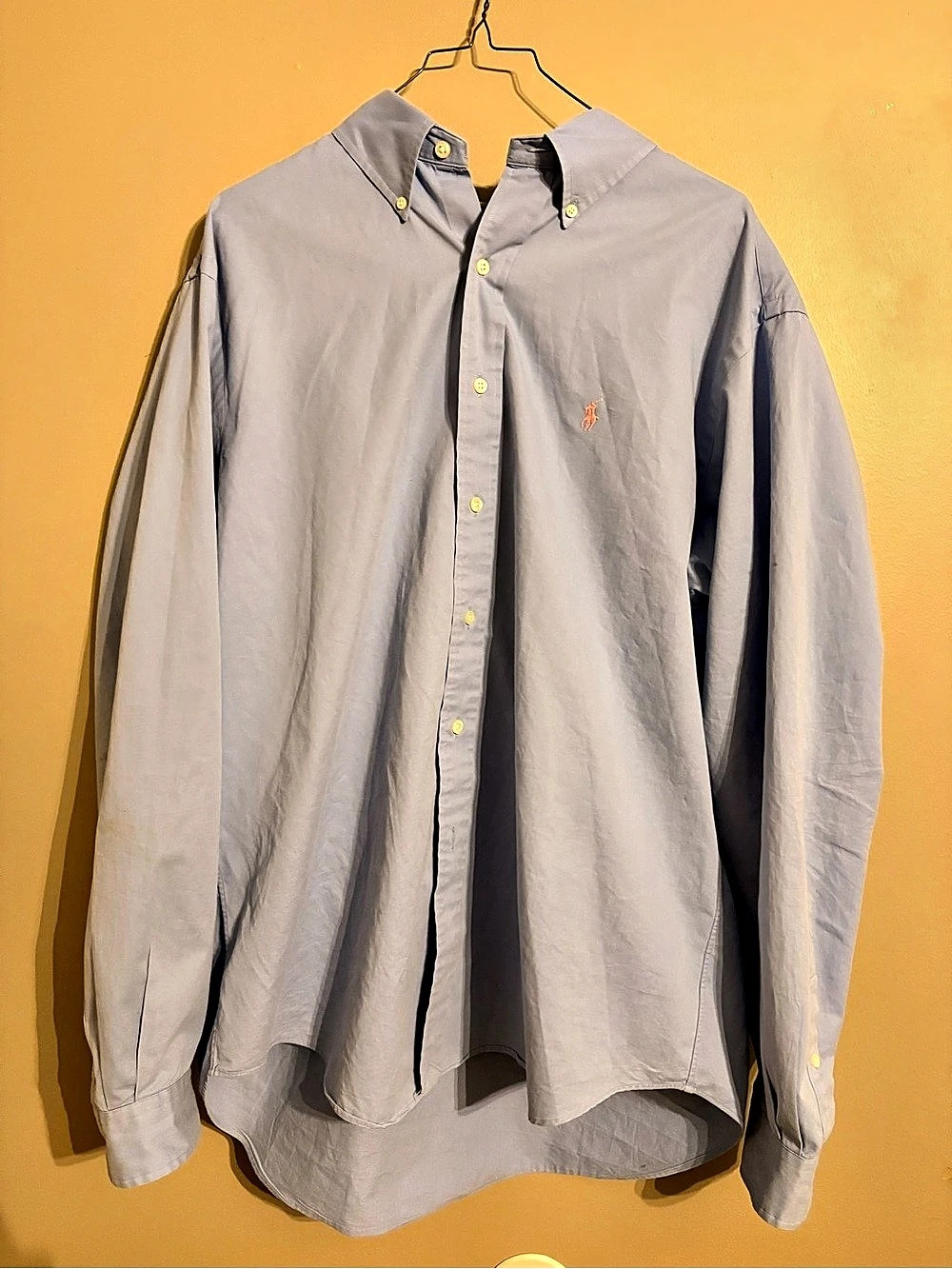 Ralph Lauren Classic Fit Button-Down Shirt Blue XL